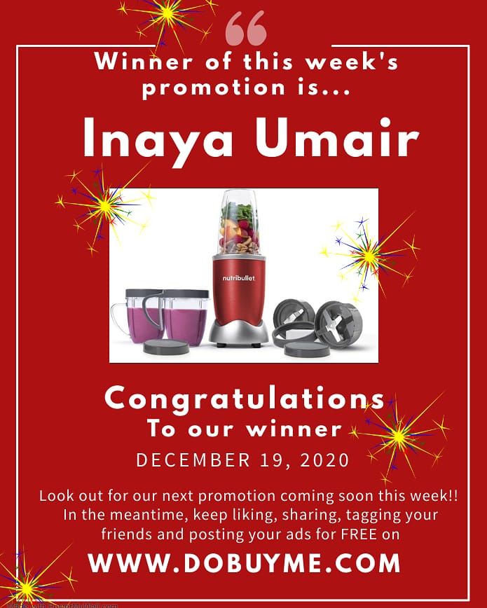 dobuyme's tweet photo. Thank you to everyone who participated in the https://t.co/p8nBikWhB7 promotion. The response was tremendous &amp; we are happy to announce our WINNER is INAYA UMAIR. Congratulations!!🎉🏆
Look out for our next promotion! Keep posting your ads, it's totally FREE! #buysell #UAE https://t.co/6oPbQswHza