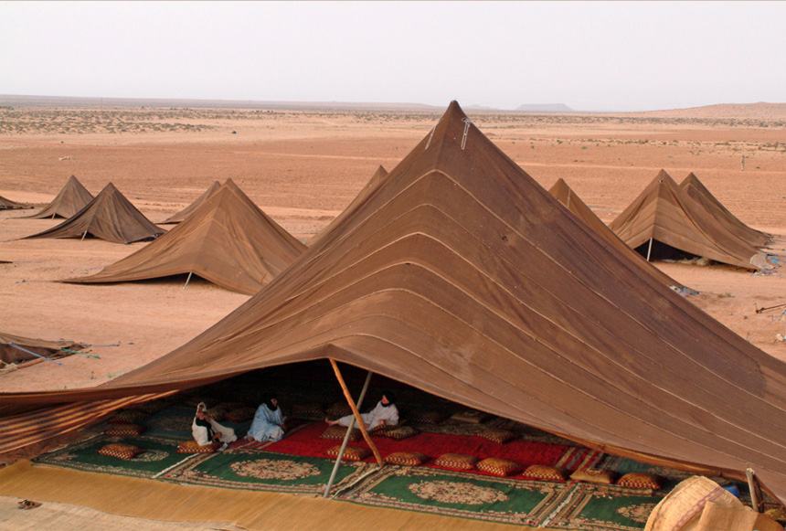 2. Bedouin tents in Morocco