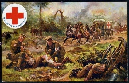Warren was lifted from his horse with terrible chest wounds. Whilst dying he passed his orders on to Capt Fletcher. With Gunner Wheeler galloping on ahead he was lifted onto a GS wagon and taken to an aid post but having lost a lot of blood it was all a question of time 5/