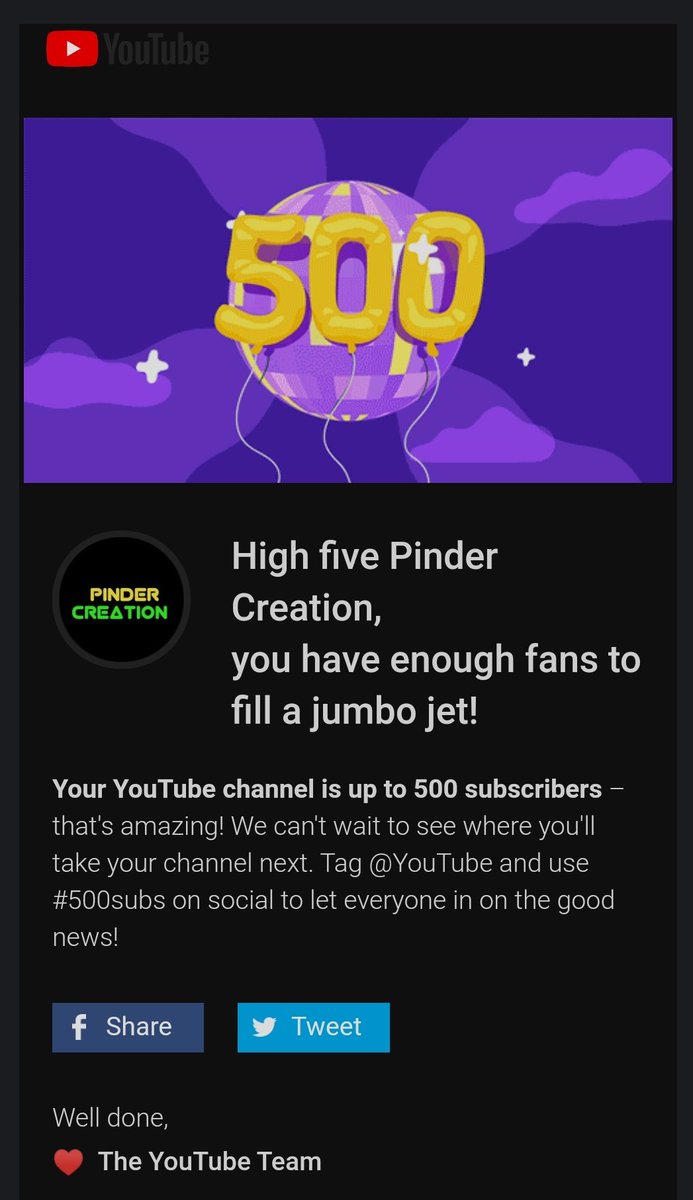 Pindercreation's tweet photo. #500subs #1000sub #1Million https://t.co/0Xz0ynuJkz