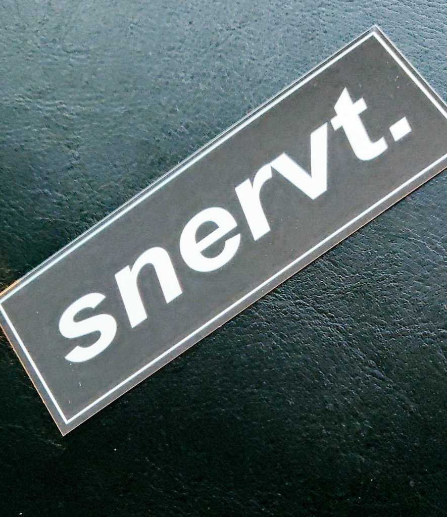 nerdsticker's tweet image. snervt.

#Stickers #rc3 #stickerexchange