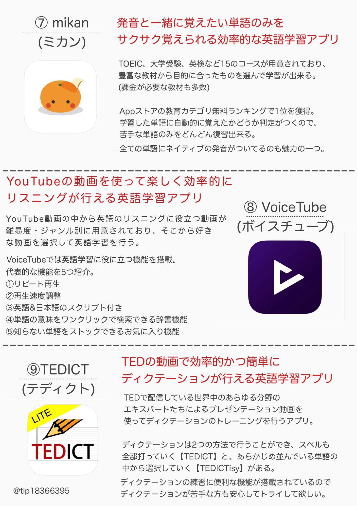 Tipsくん 英語学習 A Twitter 無料で使える オススメ英語学習アプリ9選 Grammarly Lingochamp Polyglots 究極英単語 Duolingo Power Thesaurus Mikan Voicetube Tedict 使ってみて本当に無料なの と 驚いたアプリをまとめました Tipsくん 英語学習 A Twitter 無料で使える オススメ英語学習アプリ9選 Grammarly Lingochamp Polyglots 究極英単語 Duolingo Power Thesaurus Mikan Voicetube Tedict 使ってみて本当に無料なの と 驚いたアプリをまとめました