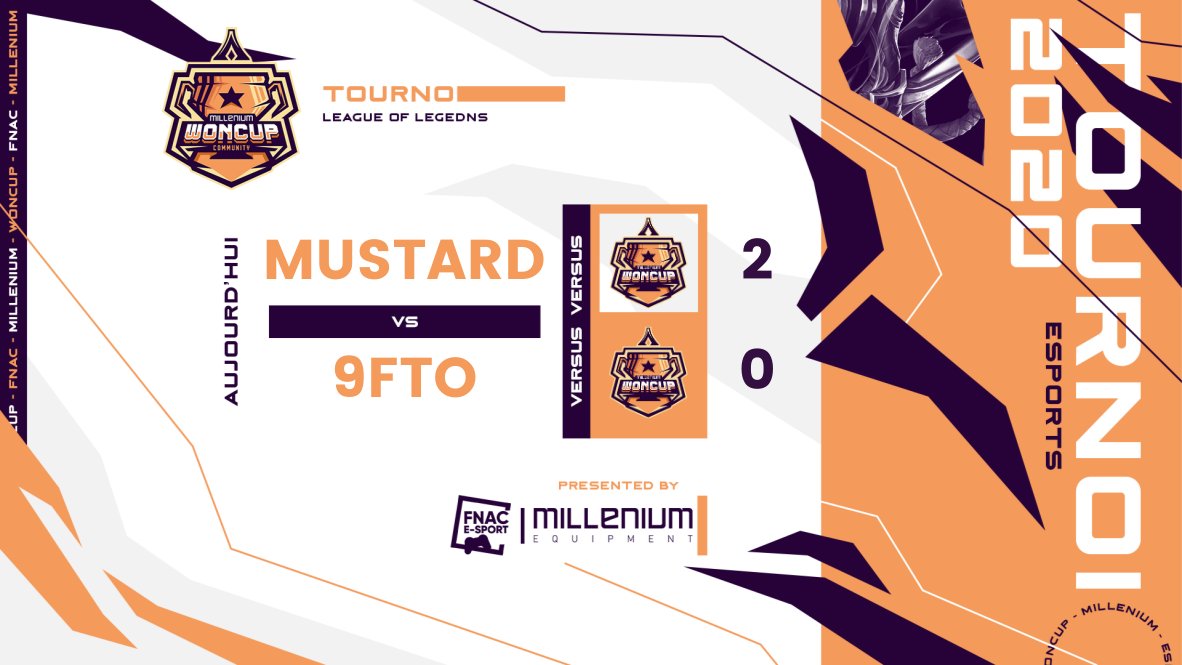woncup's tweet image. Premier match remporté haut la main de la part de l'équipe MUSTARD ! 🔥