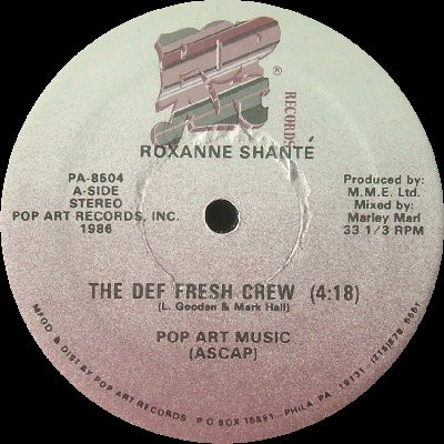 5/ Roxanne Shanté begins the album with a totally pioneering tune in the Electro series.Def Fresh Crew is simply Shanté rhyming and Biz Markie backing her up with his ‘inhuman beatbox’. There is no music, no drums.