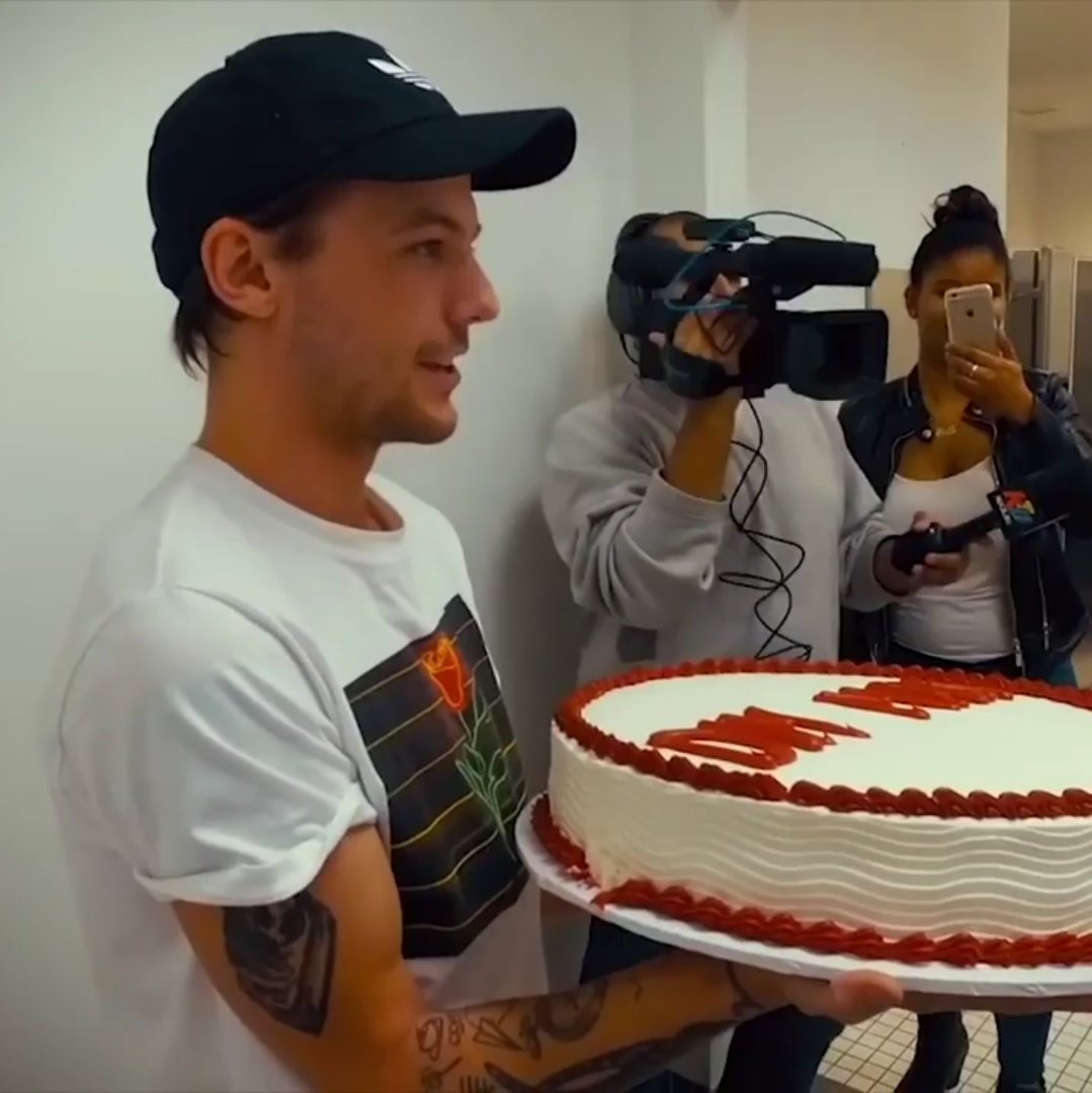 literally throws the cake on the girl's face and then feels bad
