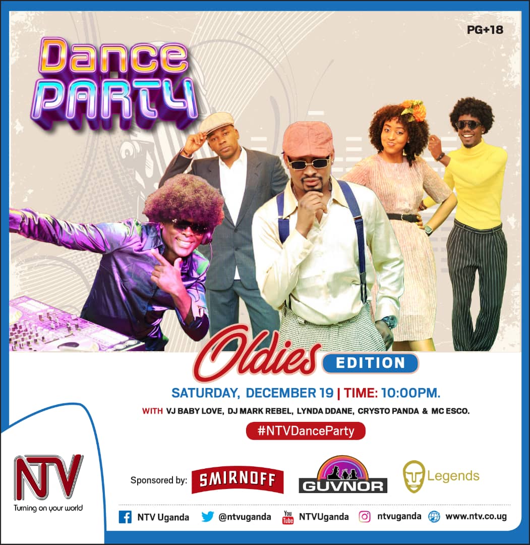 LegendsEventsUg's tweet photo. We're back tonight! In an oldies edition, the #NtvDanceParty has us in the party mood.
Tune in to @ntvuganda and let's dance the night away
#LegendsEvents https://t.co/5z7MpC3dkZ