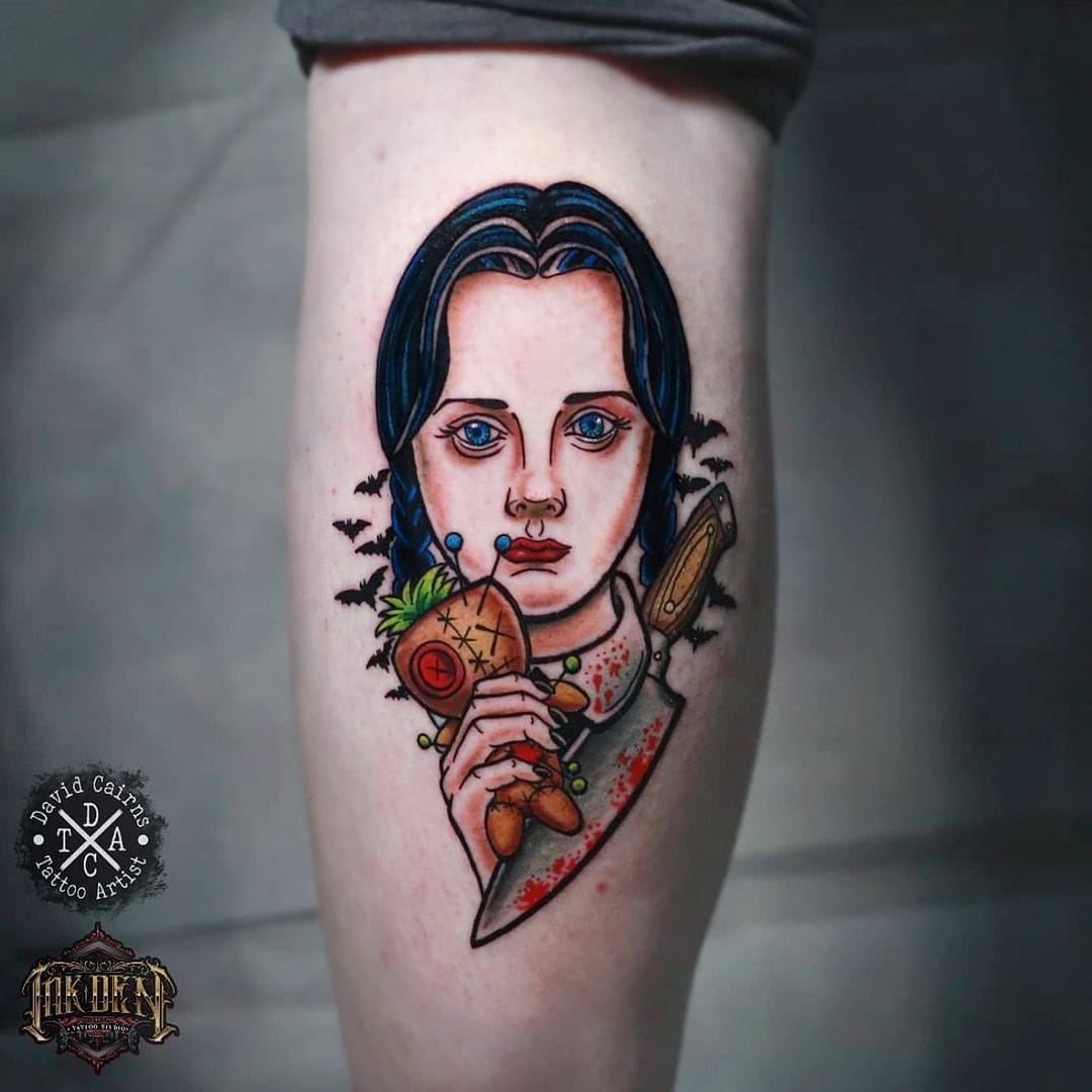 wednesday addams tattoo