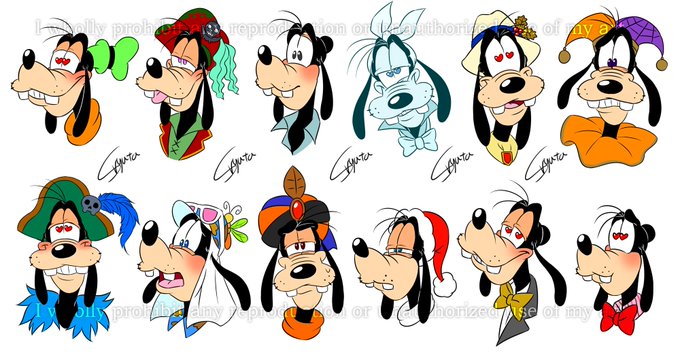 グーフィーのtwitterイラスト検索結果