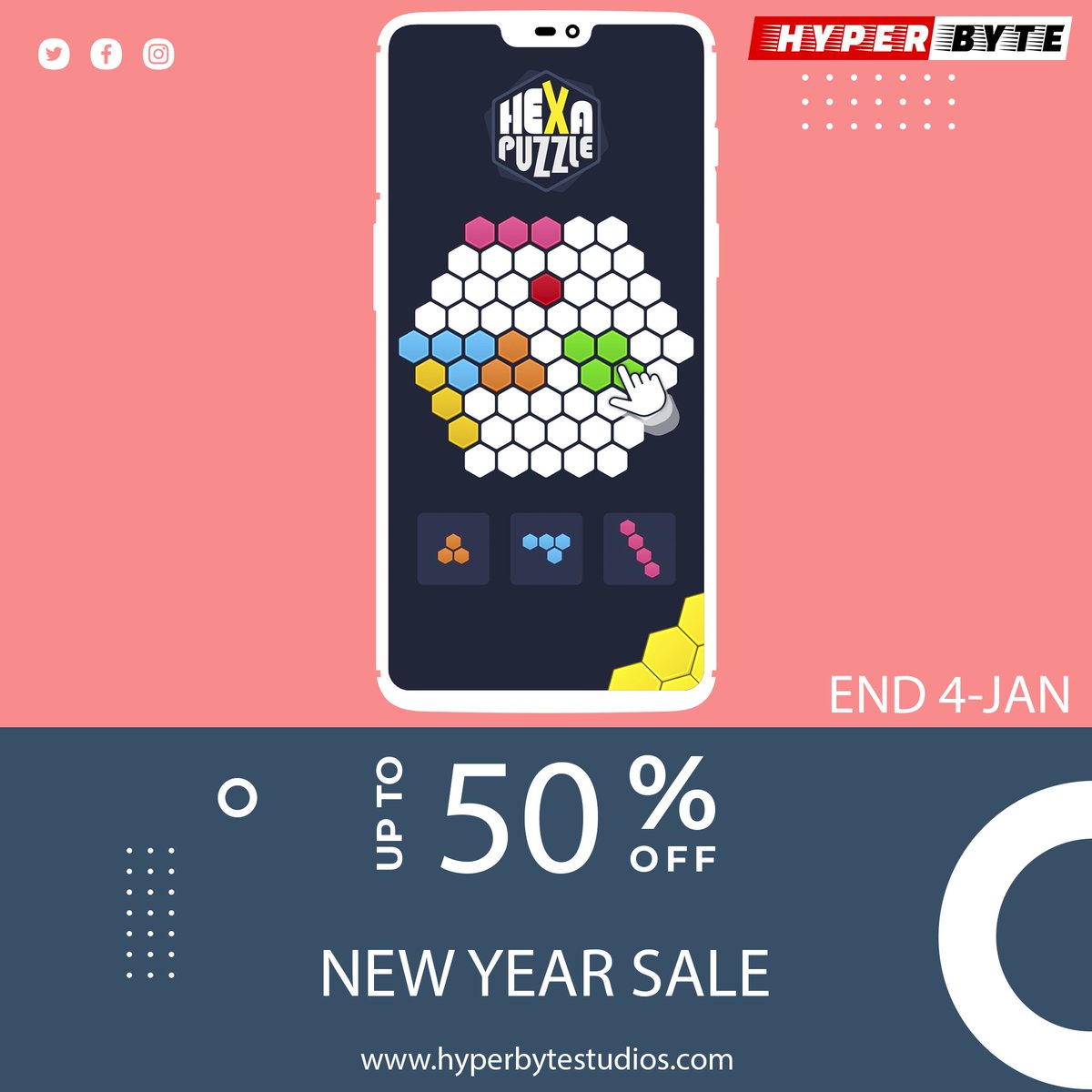 hyperbytesocial's tweet image. Hexa Puzzle Game Kit !
New Year Sale Live Now On AssetStore.
Hexa Puzzle Game Kit is a classic puzzle game of all time.
APK Demo :- lnkd.in/gKMchdC
More Information About HexaPuzzle Game:-
lnkd.in/gKMxCG7