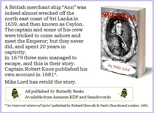 SERENDEPIA – 
Part of the ship’s crew are tricked and captured, but why no-one managed to escape over 30 years with 500 men in captivity; except for these three!  So I added a cabin boy to the crew! 
smashwords.com/books/view/386…
amazon.com/dp/B00JB1SMY0
ButterflyBooks9.com