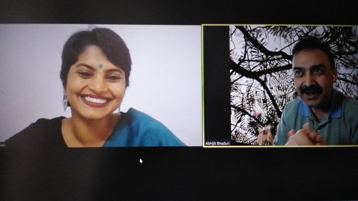 vikramkharvi's tweet image. #StephenKing once said “Books are a uniquely portable magic.” – and this magic i am seeing it unfurled as i am listening to two great authors @AbhijitBhaduri and @AmritRaj86 
#LearnfromAuthors #LearnwithScore #PRSchool
@SCoReInd