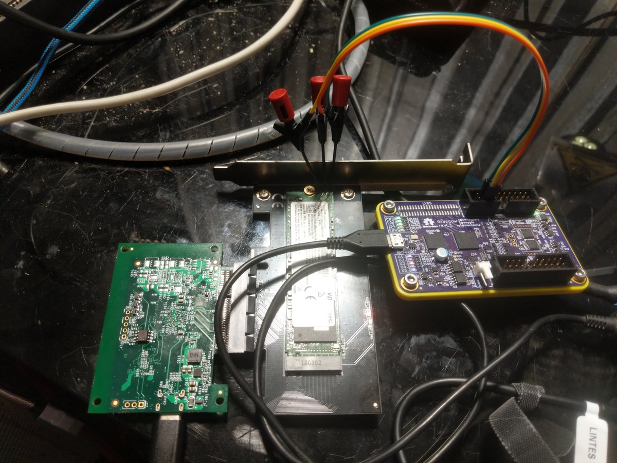 i was getting some data off an NVMe drive when i noticed some test points labeled T, R, and G. you know what had to be done. 