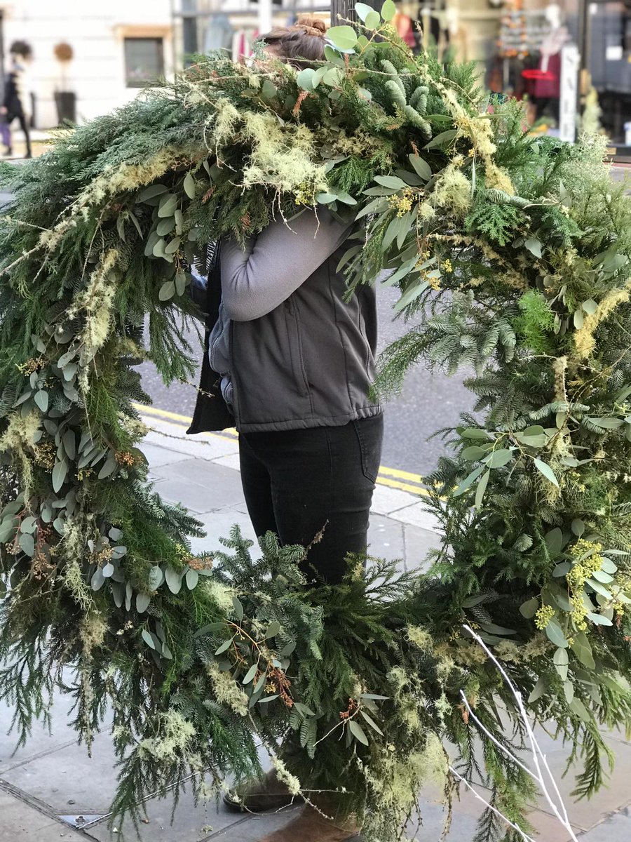 We loved creating this giant wreath this week - isn't it a beauty!