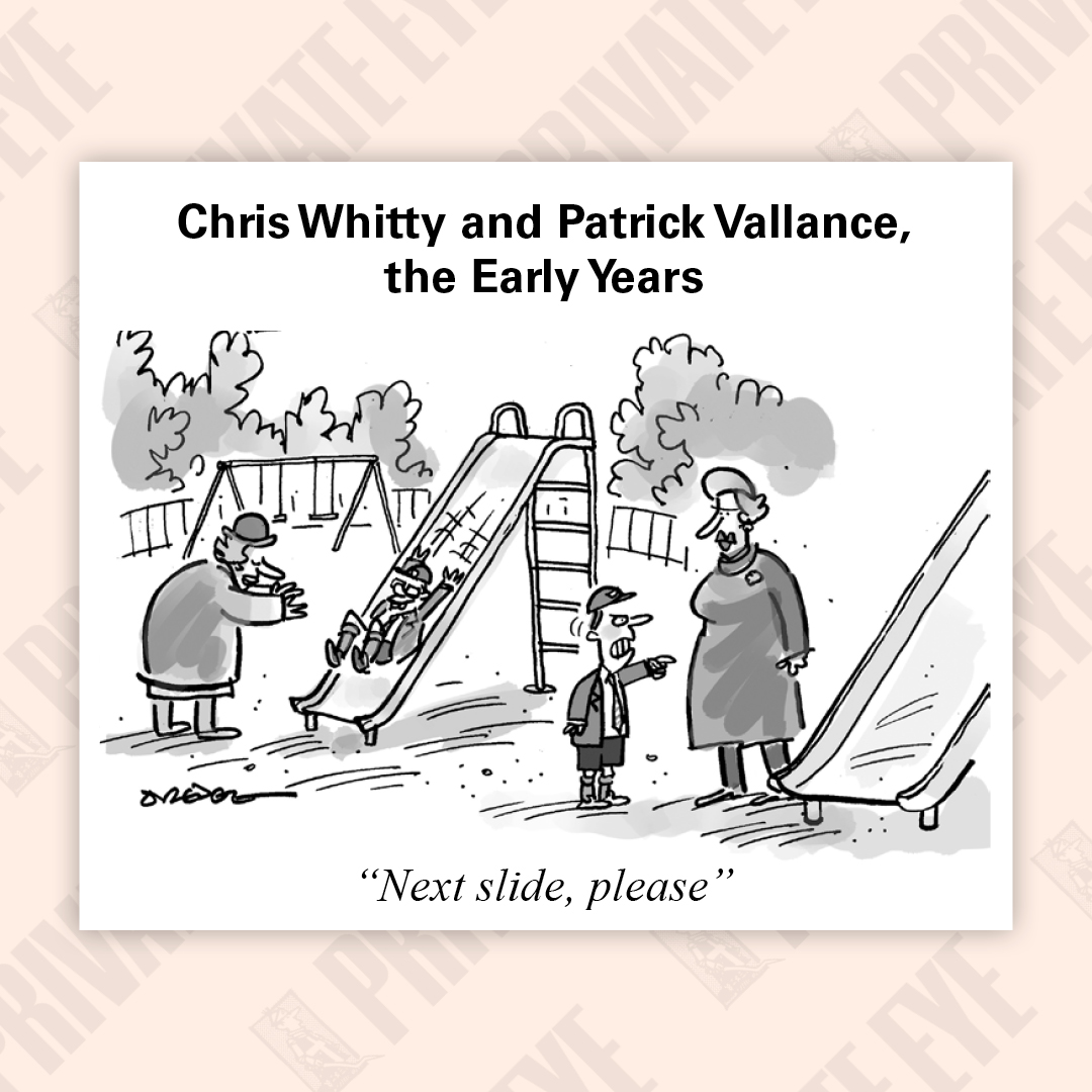 From the latest edition of Private Eye - in shops now!