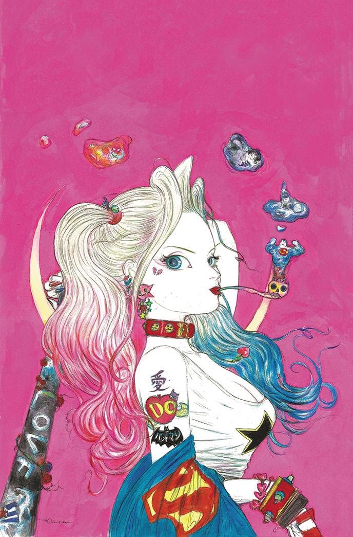 YunalesckaGames's tweet photo. Yoshitaka Amano is such a legend. Have you seen the newest Harley Quinn cover? Gorgeous!!! https://t.co/K9jrr62cV3