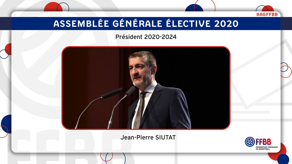ffbasketball's tweet photo. Assemblée Générale Elective, @jpsiutat a été réélu Président de la #FFBB pour l'olympiade 2020-2024. #AGFFBB

📄https://t.co/UKqTBZX3uu https://t.co/woQGRTYyKT