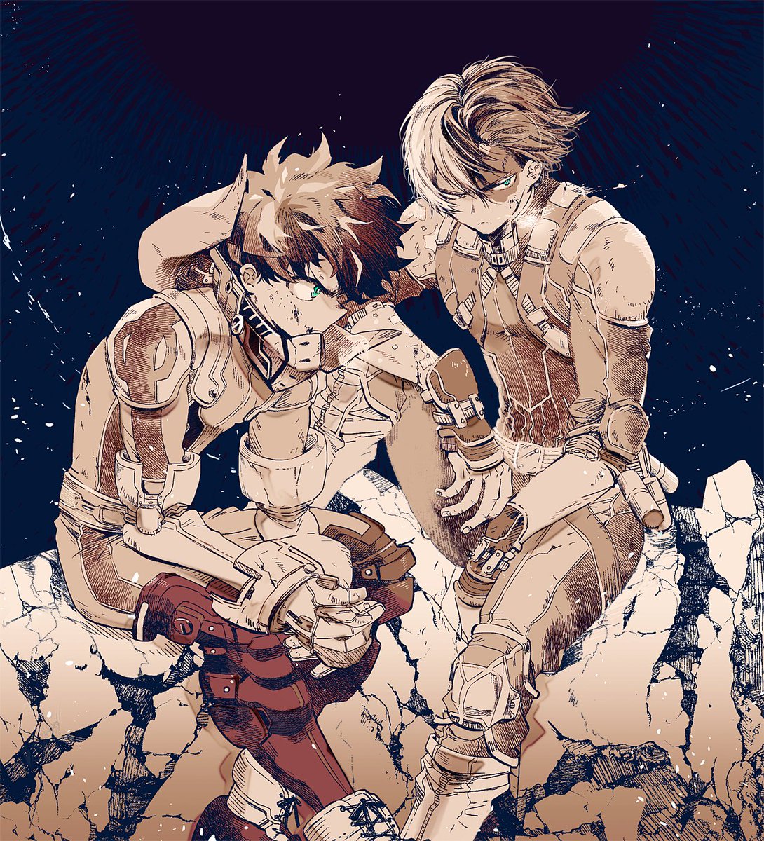 緑谷出久 ,轟焦凍 「#2020年自分が選ぶ今年の4枚 」|穂積➰🏀のイラスト