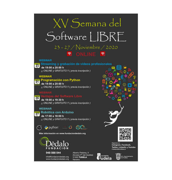 FundacionDedalo's tweet photo. 📢 DOCUMENTACIÓN #SoftwareLibre20
Ya tenemos disponible la documentación de la XV Semana del Software Libre.
🌐 https://t.co/5Vu68EWBaR
Muchas gracias a todos los colaboradores y participantes 👏👏👏. @up_aupex @mapilgar @jmplizar @BVidondo @aula30x @IESBenjaminTude https://t.co/z8YtRYL203