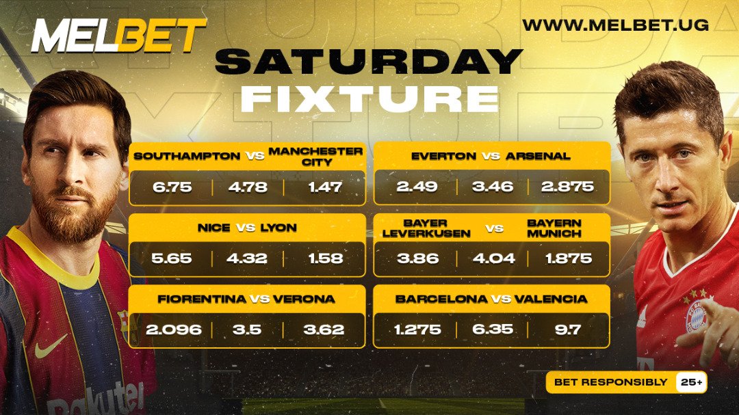 #MelbetUG gives you the highest odds to enjoy the highest odds delight in today's action from Europe's Elite Football https://t.co/IGEbPviPbj Vs Elche, Barcelona Vs Valencia,Lavante Vs Real Sociedad and Osasuna Vs Villarreal among others.
https://t.co/rLKJeqMbOa
#Delightinthegame https://t.co/VFx6nptY5a