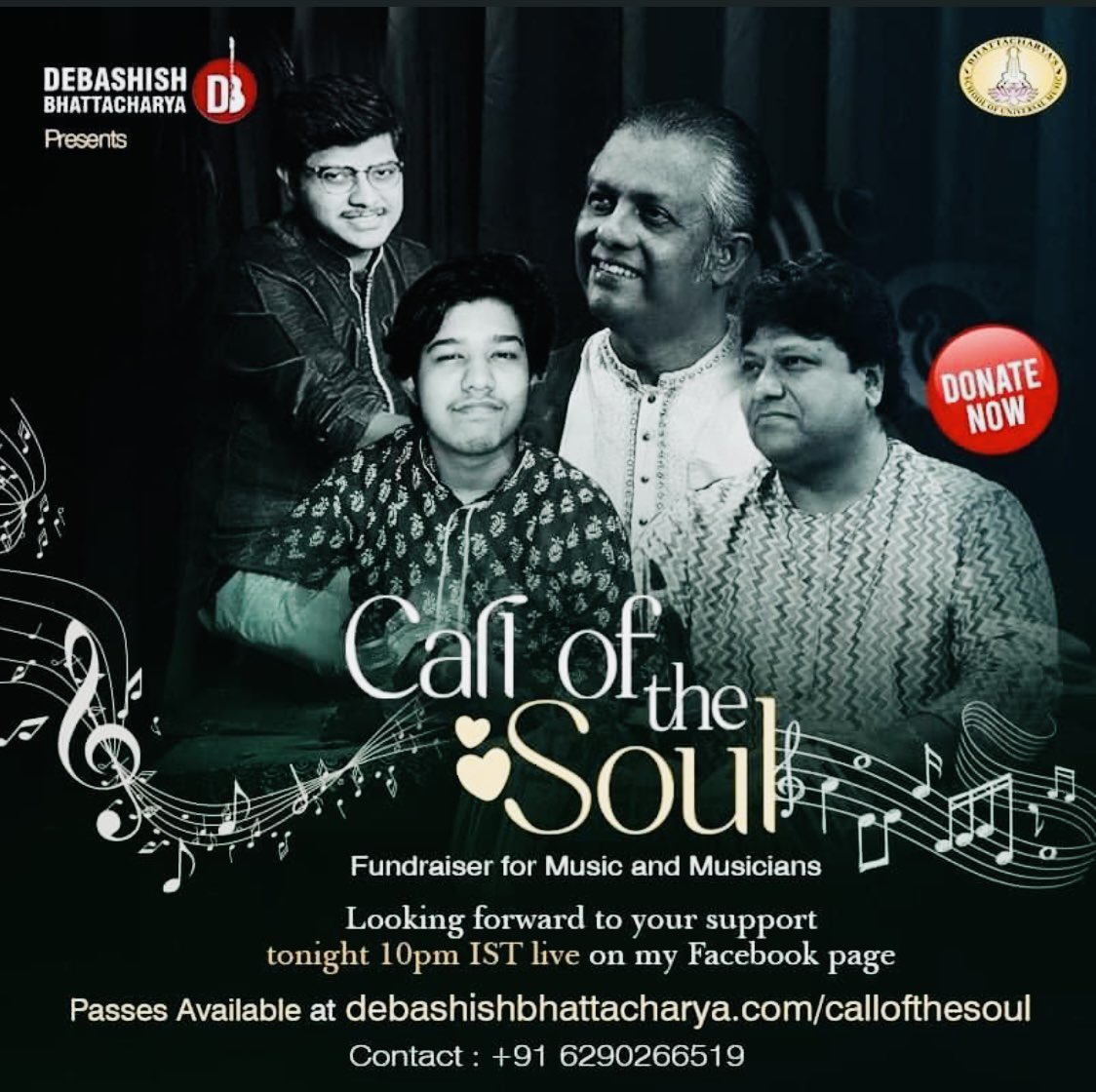 SubhankarTabla's tweet photo. Enjoy,be with the art and artists..Gurupranaam @ 6.30 pm and Call of the soul @ 10 pm tonight. https://t.co/FKsppysYCd