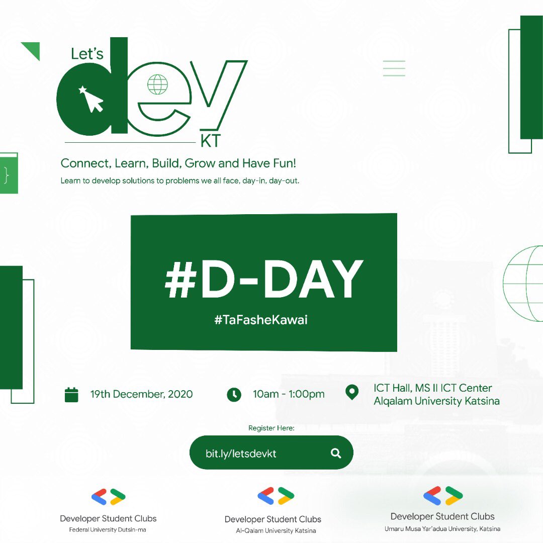 Dscauk's tweet photo. #Letsdevkt #Tafashekawai #Katsinatotheworld #developersstudentclub20 DSC KATSINA INFO SESSION 2020. @EricaKHanson @yazid__lawal @auwalms @aniediudo @dscumyuk @DSCFudma https://t.co/NH81uZbsQE