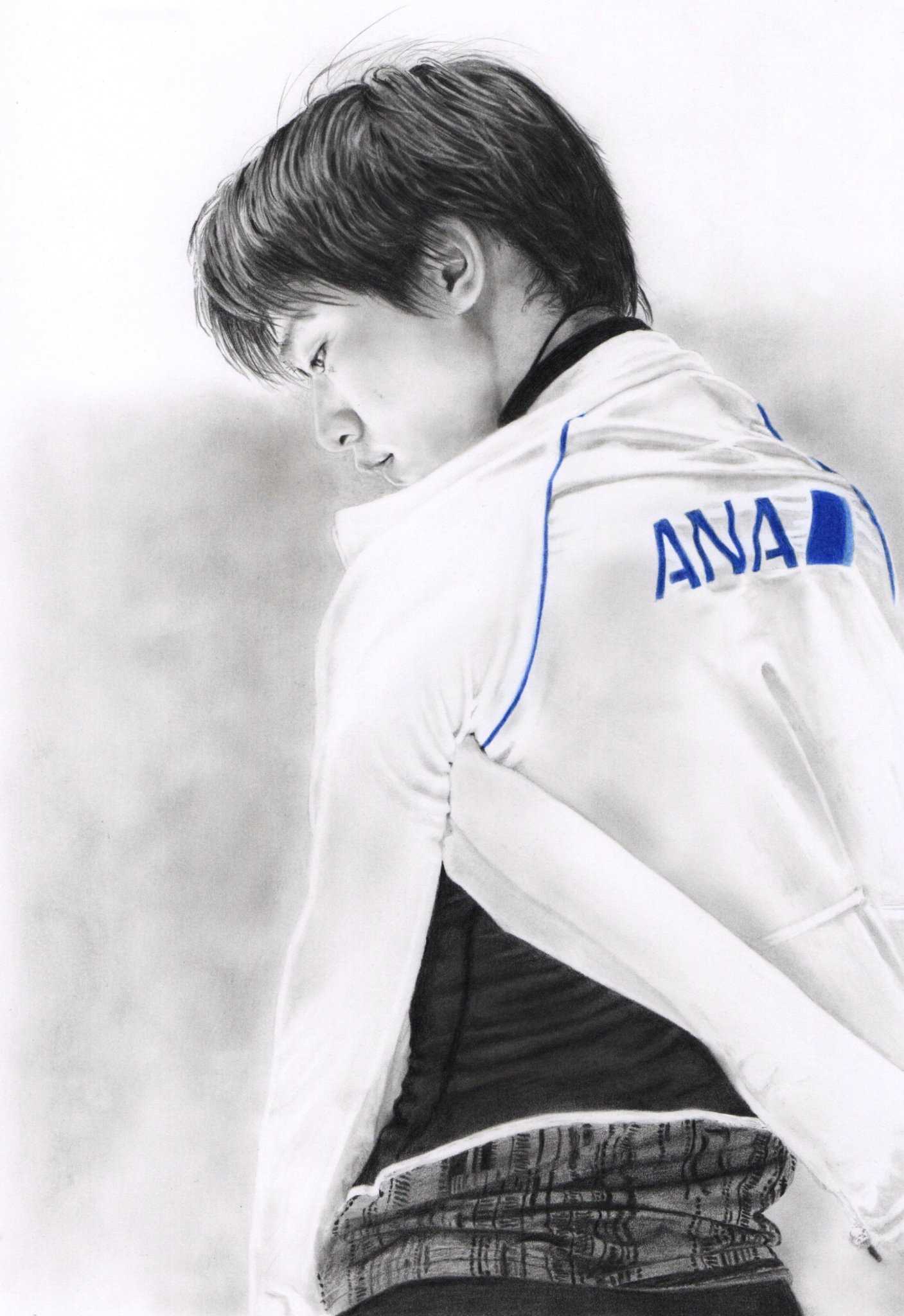 羽生結弦  絵画 値下げしました！ 羽生結弦 絵画 値下げしました！明日まで まるで写真のような1枚