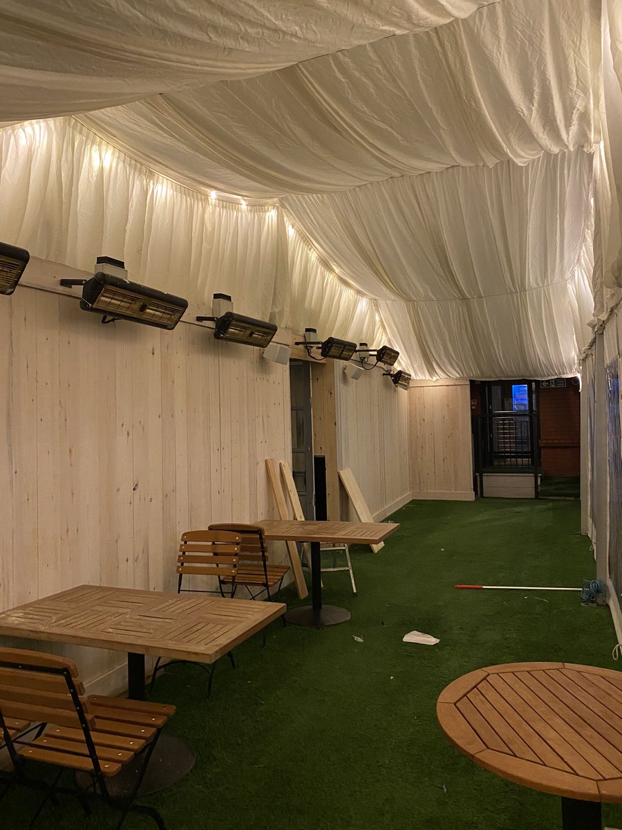 Marquees_Events's tweet photo. Another great week building for lots of pubs and restaurants. We love being able to support and work with so many company’s providing bespoke dining areas.
#allaboutme #tipi #teepee #marquees #inthistogether2020 #bespokedesigns https://t.co/1PVIno9XOw
