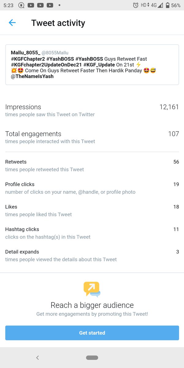 irahul7789's tweet image. 12k+ impression 😯🤩⚡💥
#YashBOSS #YashBOSS Guys Retweet Fast #KGFchapter2UpdateOnDec21 🤩😅 @TheNameIsYash