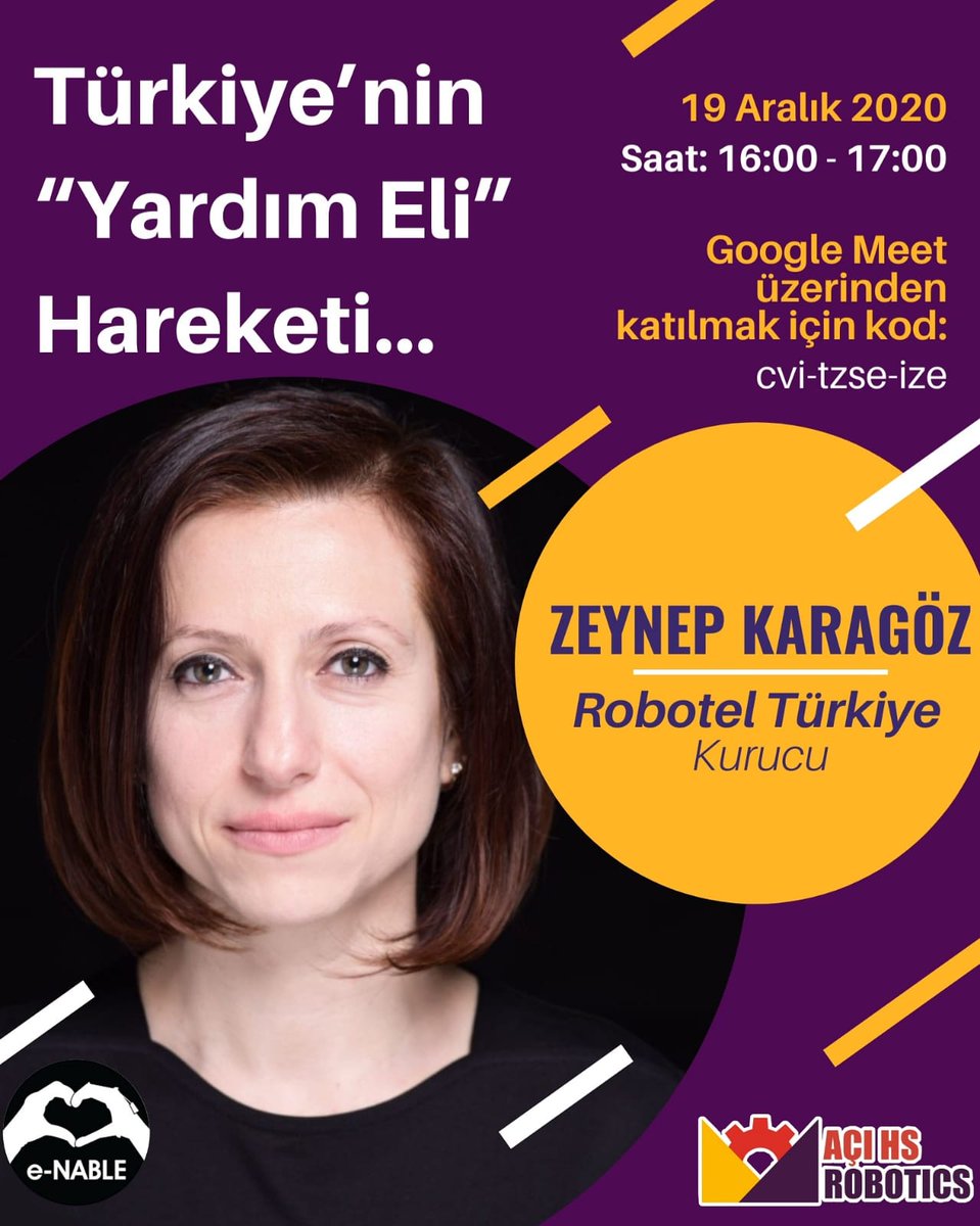 Mehmet Onarcan (@mehmetonarcan) on Twitter photo Bu etkinliğe katılarak hem çok anlamlı bir sosyal projeyi dinleyebilir hem de gençlerimizin korona günlerinde tüm vakitlerini bilgisayar ve konsol oyunları ile geçirmediğine şahit olabilirsiniz.
#sosyalfayda için #teknoloji
#robotel <a href="/acihsrobotics/">Açı HS Robotics</a> <a href="/zeynox/">zeynep karagöz</a> #maker <a href="/AciSchools/">Açı Schools</a> Bu etkinliğe katılarak hem çok anlamlı bir sosyal projeyi dinleyebilir hem de gençlerimizin korona günlerinde tüm vakitlerini bilgisayar ve konsol oyunları ile geçirmediğine şahit olabilirsiniz.
#sosyalfayda için #teknoloji
#robotel <a href="/acihsrobotics/">Açı HS Robotics</a> <a href="/zeynox/">zeynep karagöz</a> #maker <a href="/AciSchools/">Açı Schools</a>