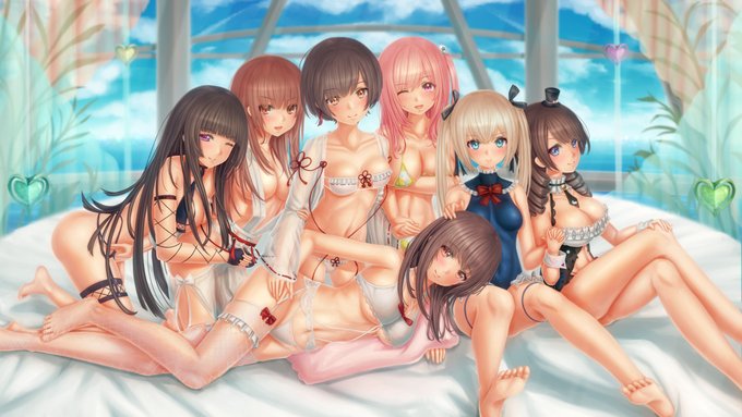 バケーションレーン #アズールレーン #アズレン #DOAXVV #マリー・ローズ(アズールレーン) #ほのか(アズールレーン) #みさき(アズールレーン) #なぎさ(アズールレーン) #かすみ(アズールレーン) https://t.co/jaXxyaXkNd 