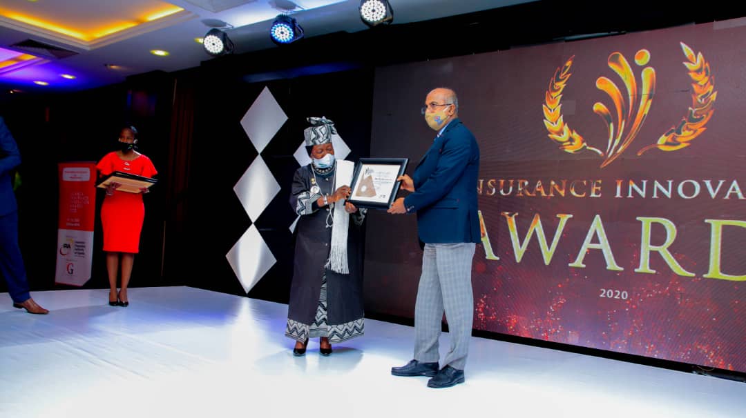 Alliance_UG's tweet photo. The CEO, Mr.Ashok Mishra receiving @Alliance_UG's award as runner-up for the Most Innovative Insurer (Non-Life) of the Year 2020 at the #InsuranceAwardsUg that took place yesterday. https://t.co/BIzpN9cIsy