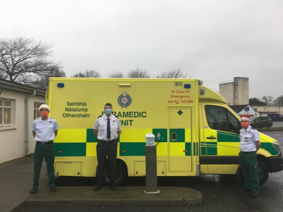 NAS_Waterford's tweet photo. @AmbulanceNAS #Waterford staff support @wlrfm @SVP_Ireland #WearRedToWork #christmasappeal , All monies raised local stay local. #Helping those in need this year. https://t.co/xxzfIeLfi8
