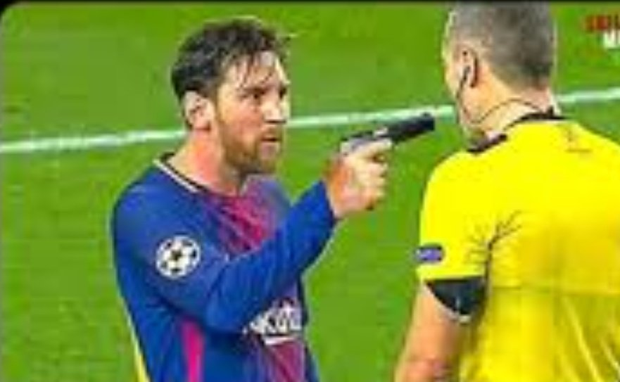 Also when Messi got mad at the ref who called him pessi classic