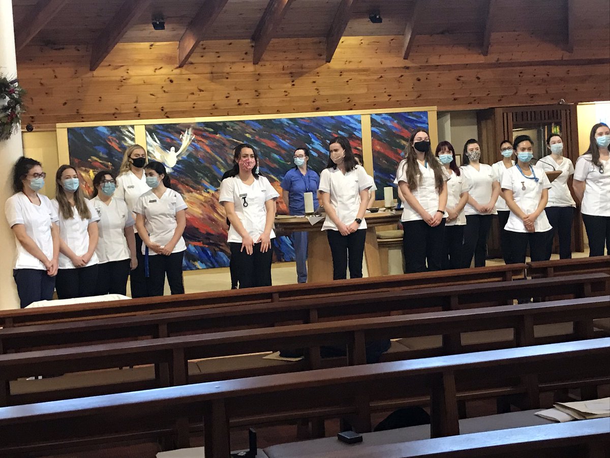 Yesterday in <a href="/CUH_Cork/">Cork University Hospitals</a> <a href="/UCC/">UCC Ireland</a> BSC 2016 Intake general nursing students were honoured in an ecumenical service for blessing of hands   These students were on internship when the pandemic began and were highly commended for their nursing practice  #Nursing #heroes