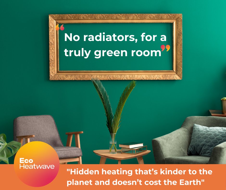 Eco Heatwave is silent, hidden from view &amp; takes up less space than traditional systems, delivering aesthetic benefits to your environment.  Even better, it's more efficient, saves money &amp; is less harmful to the environment #ecofacts #environment #heatingsystem