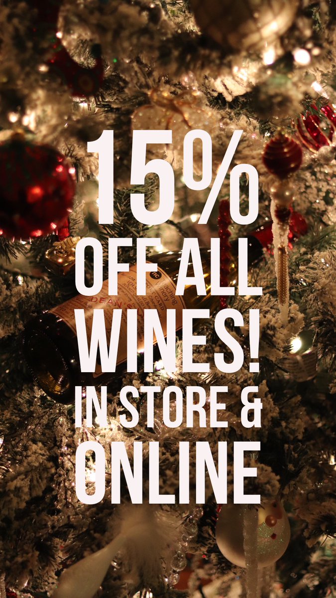 Take advantage of our 15% off wine sale running now until Dec 31st! 
niagaracollegewine.ca