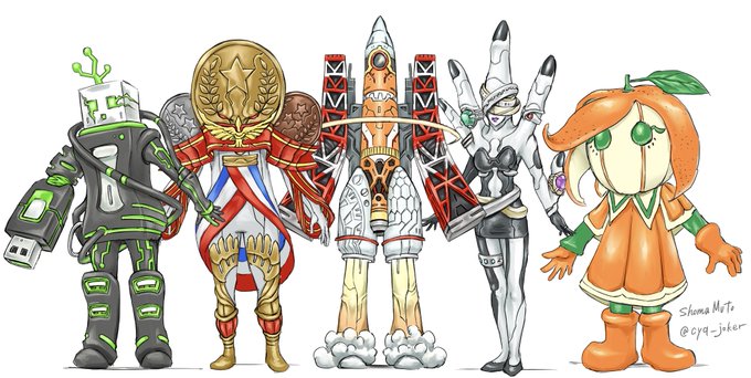 毎日オリジナル怪人描いてたんだけど
このもはや怪人戦隊、平成仮面ライダー2期のモチーフ持ってきただけじゃん! 