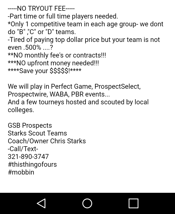 gsb_prospects's tweet photo. **Tryout info** https://t.co/11WuLHJCP9