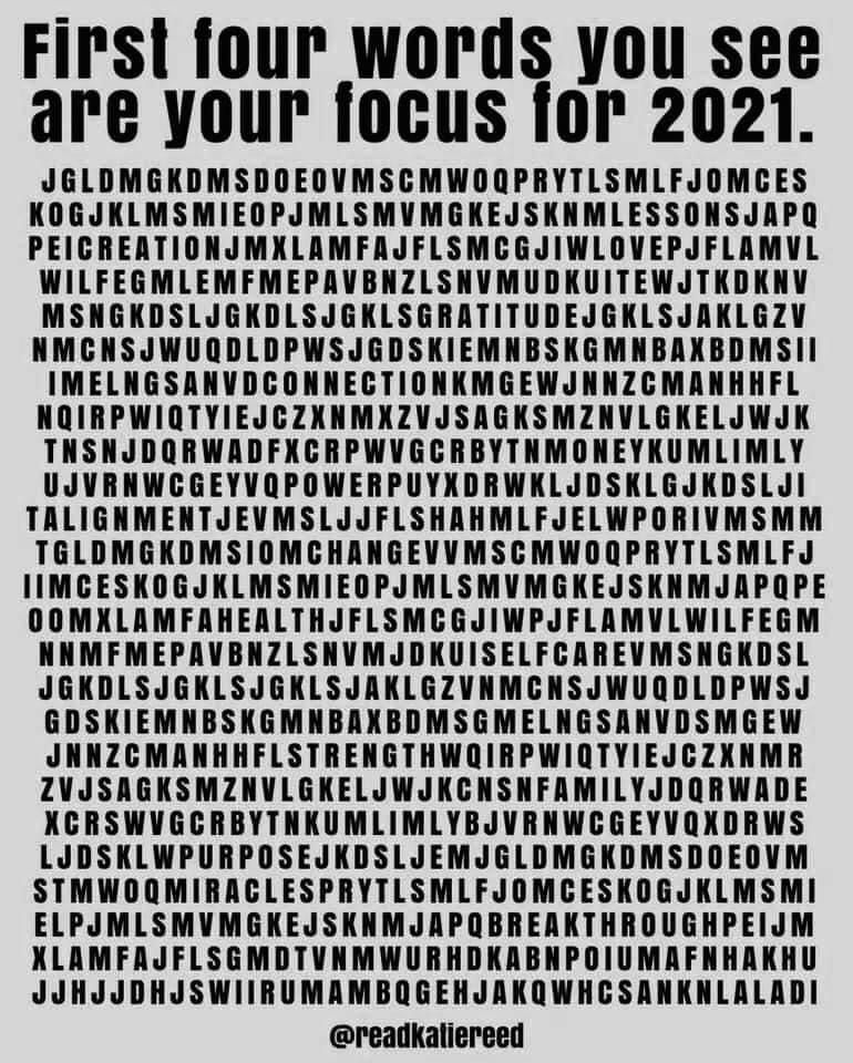 floraposteraro's tweet photo. I spy..."Gratitude, Health, Miracle, Purpose".  What do you see? https://t.co/vkA6RdhI15