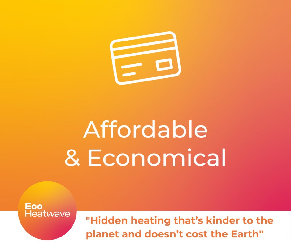 Infrared heating is quicker and more efficient at heating rooms and is more flexible allowing owners to only heat the rooms they are in. Plus there are no maintenance fees How much money can you save? ecoheatwave.com #energysaving #hiddenheating #moneysaving