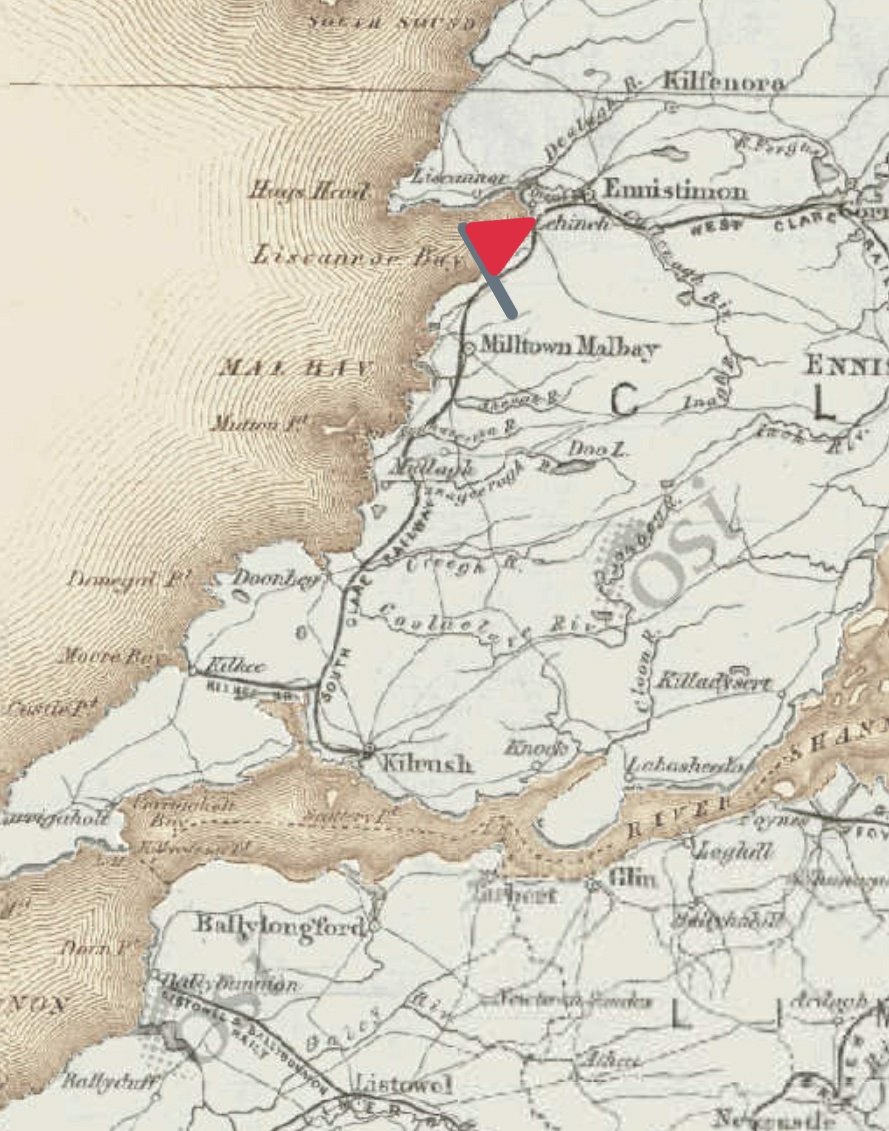 In the towland of Drummin.Two fields over from my house