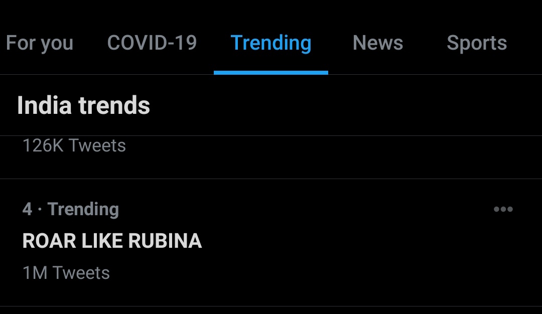 RubiDilaikOFC's tweet photo. 1million in 7 hrs

Rubiholics are on fire!!

Congratulations guys. This is all your hard work and love for our dear @RubiDilaik

Super amazing Fandom of the super amazing woman.

ROAR LIKE RUBINA

@ColorsTV @justvoot @BiggBoss @OrmaxMedia @EndemolShineIND  @bollywood_life https://t.co/a0RJfw2B1k