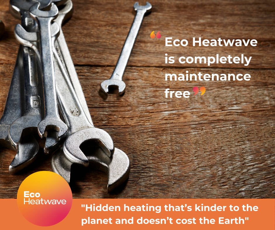 Eco Heatwave is an infrared heating solution which requires no maintenance. With a 30 year warranty too, there really are no hidden surprises.
To find out more or see how we can help please visit our website ecoheatwave.com  #moneysaving #heatingsystems #infraredheating