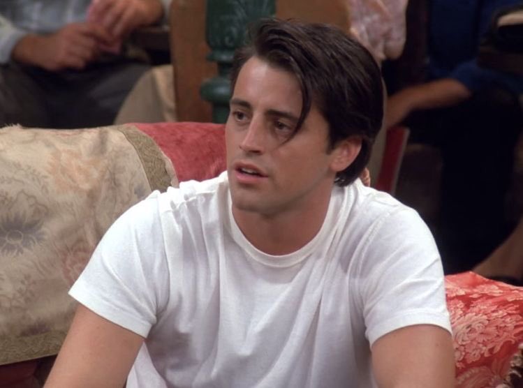 4. joey tribbiani -he/they-straight af -louis’ lane-more of a ziam because “everyone’s too focused on larry”-hates gigi -0/5-chicken wrapped in parma ham supremacy -unbelievers enthusiast -“chandler, help me, monica is freaking out again!”-“it’s not disrespectful stop”