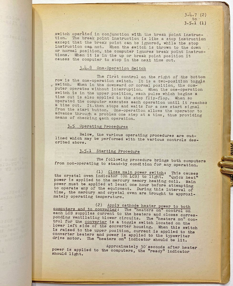 Eckert & Mauchly’s BINAC was the first stored-program computer to be fully operational, since the EDVAC, which was designed to be the first stored-program computer, did not become operational until 1952. The BINAC was also the first stored-program computer ever to be sold. 4/5