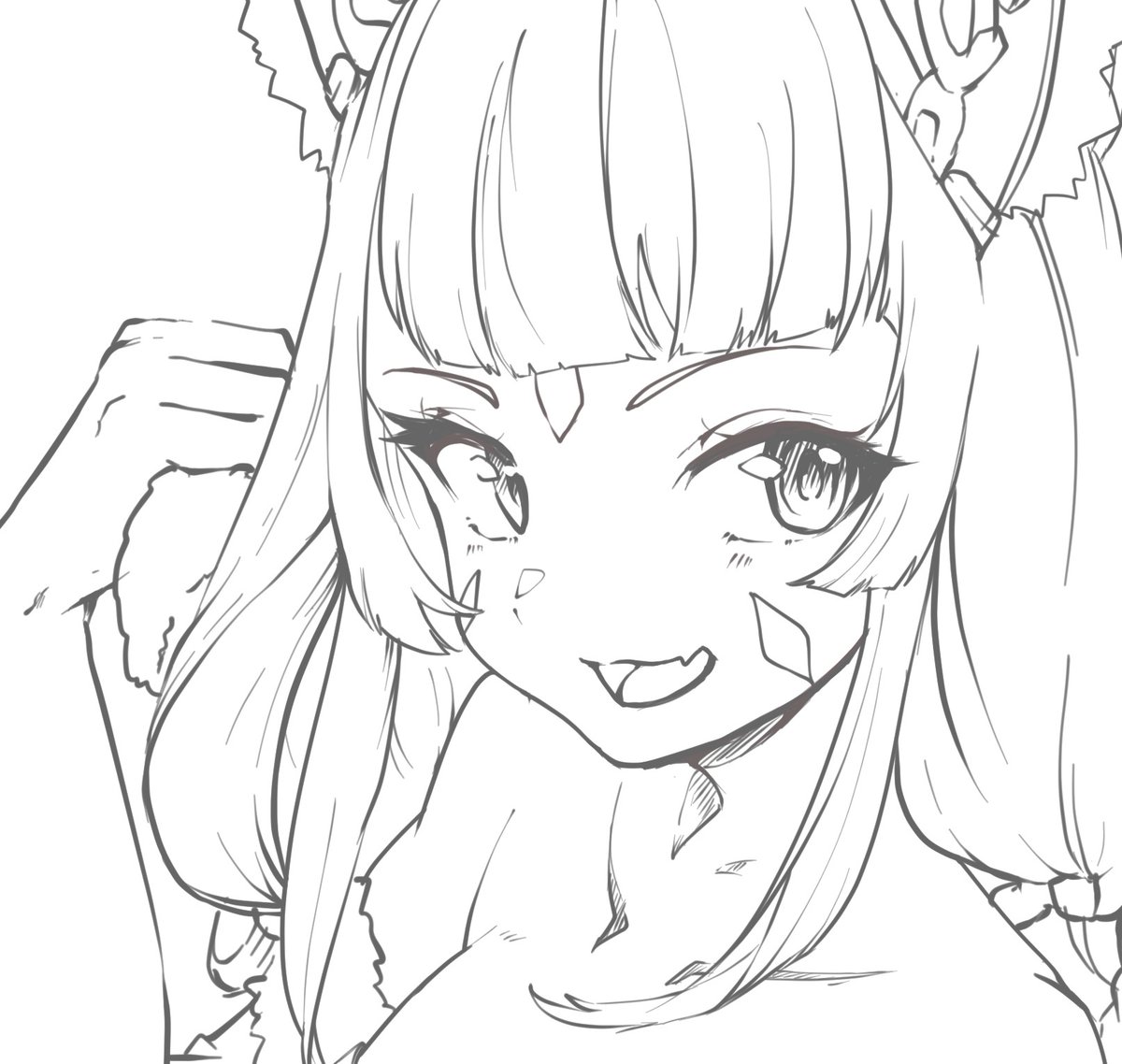 ブレニアちゃん描きたい 