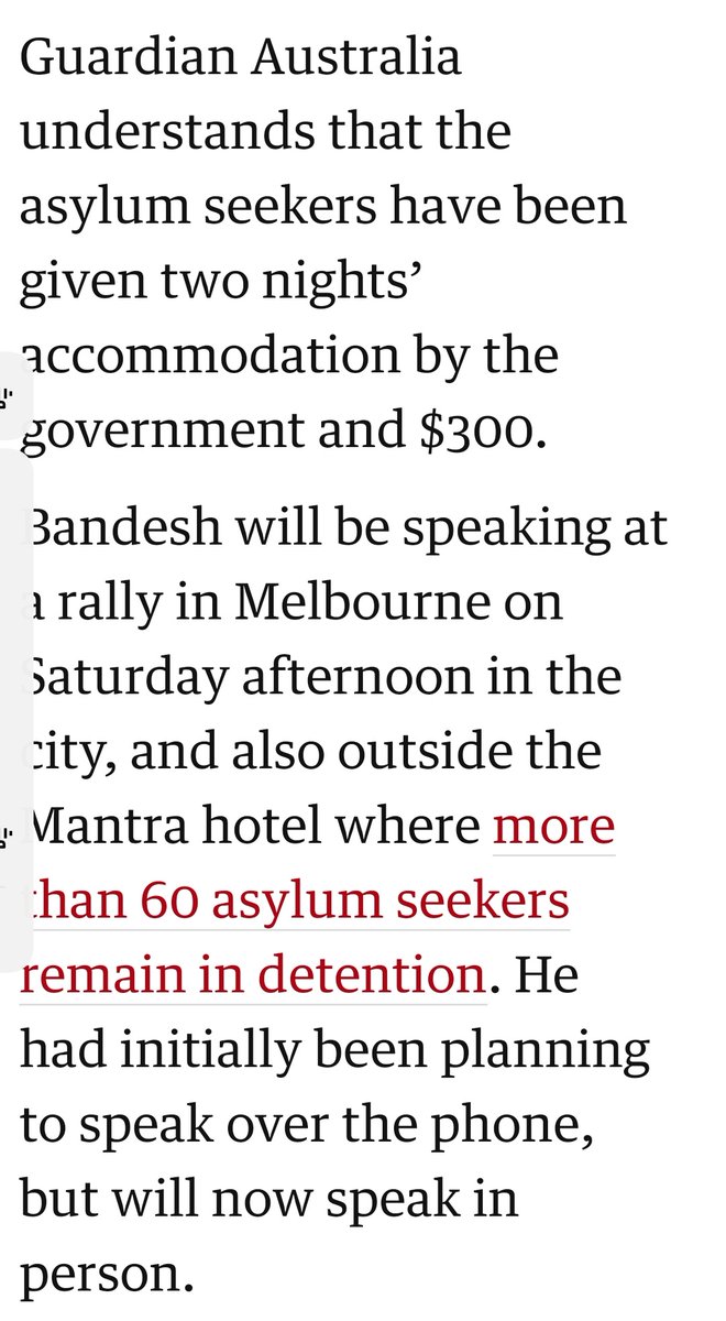 is still a LARGE NUMBER OF PEOPLE IN DETENTION, who ultimately NEED FREEDOM,” lawyer Mr Taylor said. #LNPNeoNaziPolicies #ScottyistheNewHitler @PeterDutton_MP @ScottMorrisonMP10/-