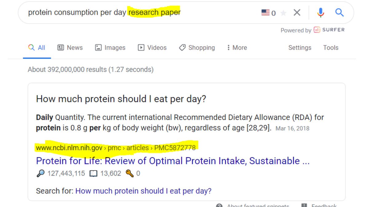 2a. How to find credible sources to link to your blog?Pretty simple! Just append “research paper” or “case study” at the end of your search term.