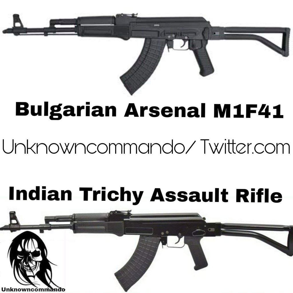 Ordnance Factory Tiruchirapalli (OFT)Trichy Assault Rifle (TAR) Differences between TAR & Arsenal AR-M1F41 explained in other three pictures. Minor differences in gas block design, pistol grip & cleaning rod which are not easy to find at first glance.