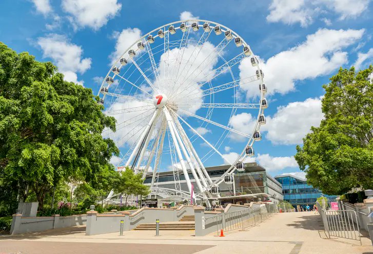 The Grand Arbour and Wheel of Brisbane in the Southbank Parklands